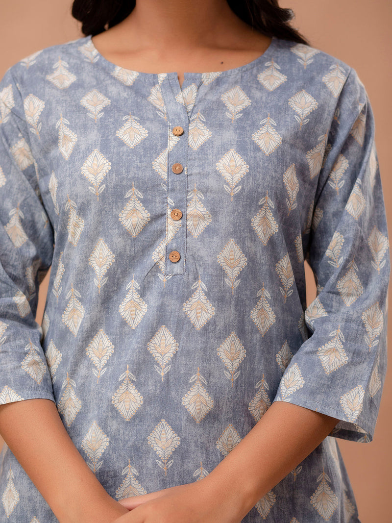 Ethnic Motifs Printed Pure Cotton Kurti