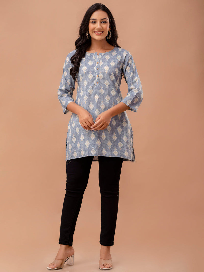 Ethnic Motifs Printed Pure Cotton Kurti