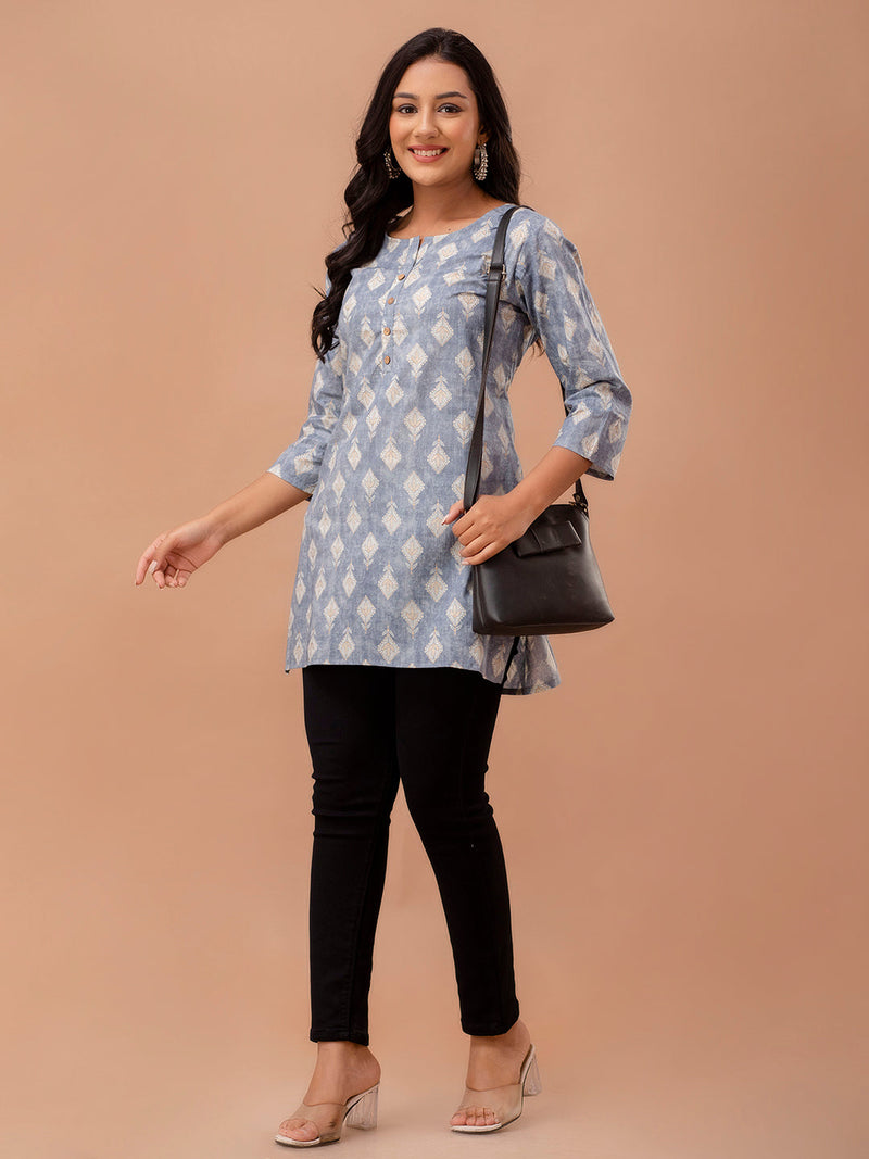 Ethnic Motifs Printed Pure Cotton Kurti