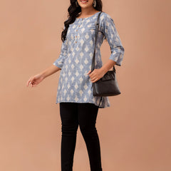 Ethnic Motifs Printed Pure Cotton Kurti