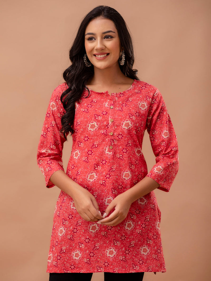 Ethnic Motifs Printed Pure Cotton Kurti