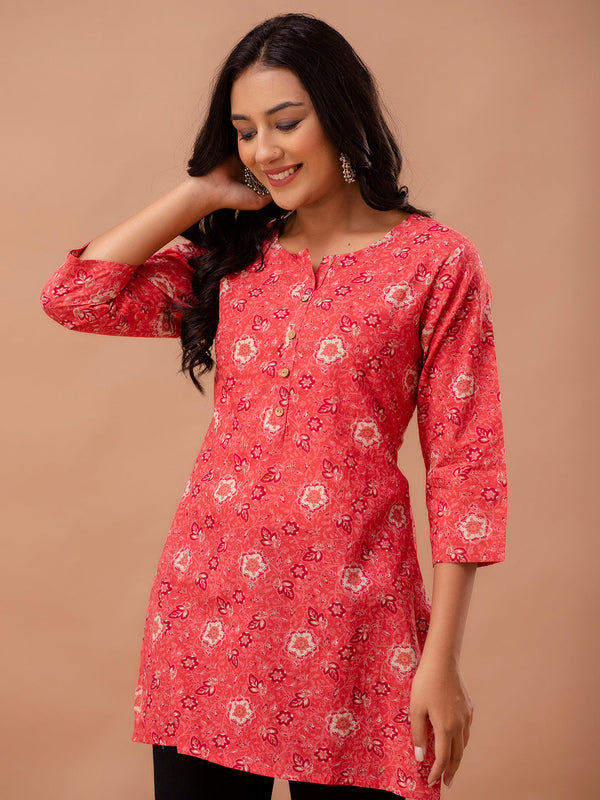 Ethnic Motifs Printed Pure Cotton Kurti
