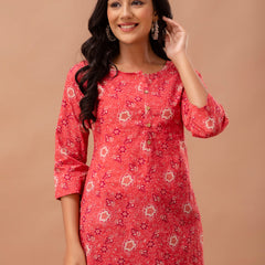 Ethnic Motifs Printed Pure Cotton Kurti