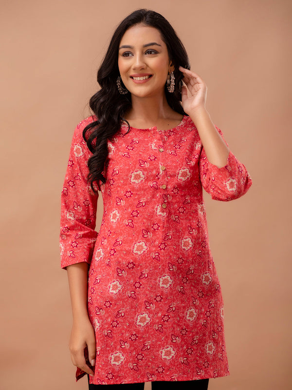 Ethnic Motifs Printed Pure Cotton Kurti