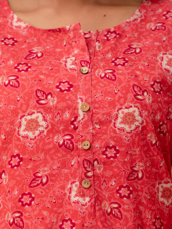 Ethnic Motifs Printed Pure Cotton Kurti