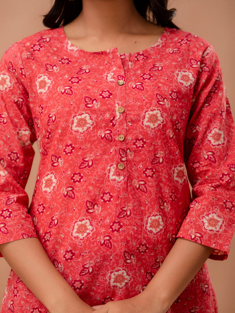 Ethnic Motifs Printed Pure Cotton Kurti