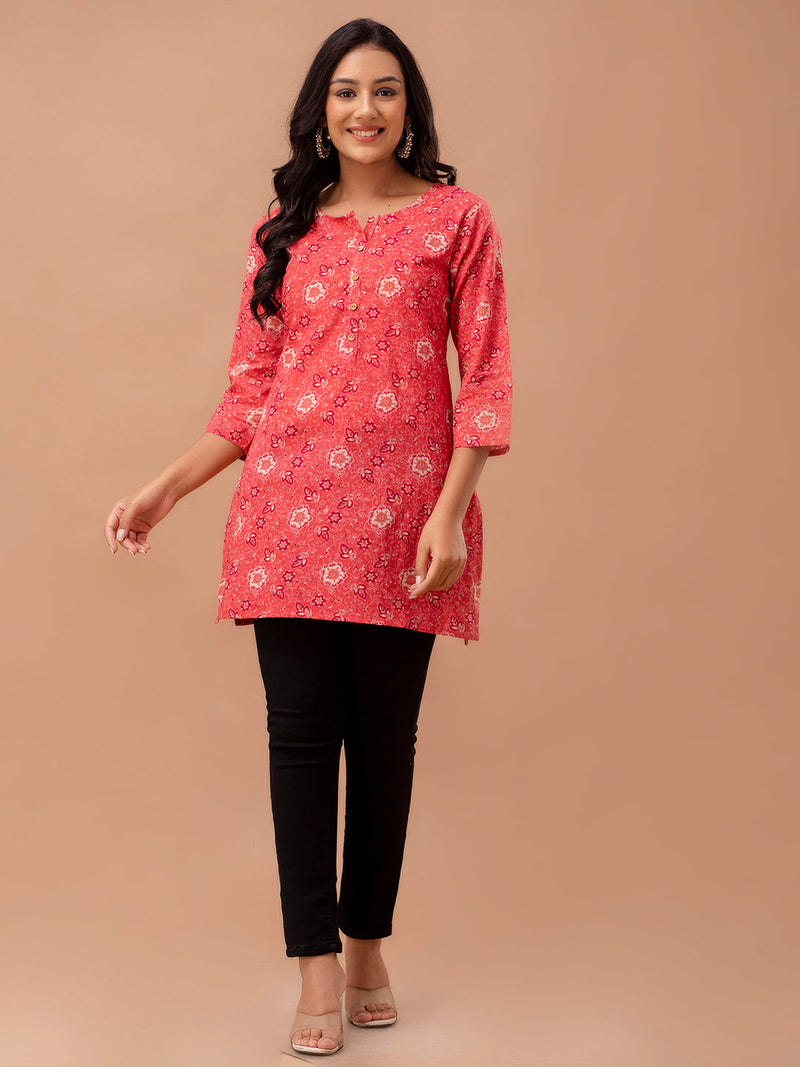Ethnic Motifs Printed Pure Cotton Kurti