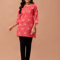 Ethnic Motifs Printed Pure Cotton Kurti