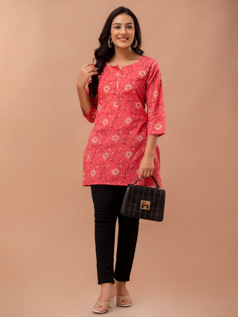 Ethnic Motifs Printed Pure Cotton Kurti