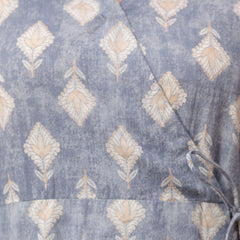 Ethnic Motifs Printed Gathers Cotton Tunic