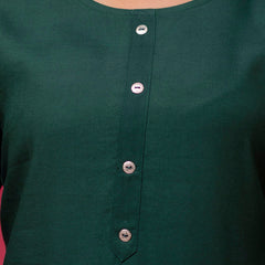 Feranoid Plain short kurti Rayon Sia