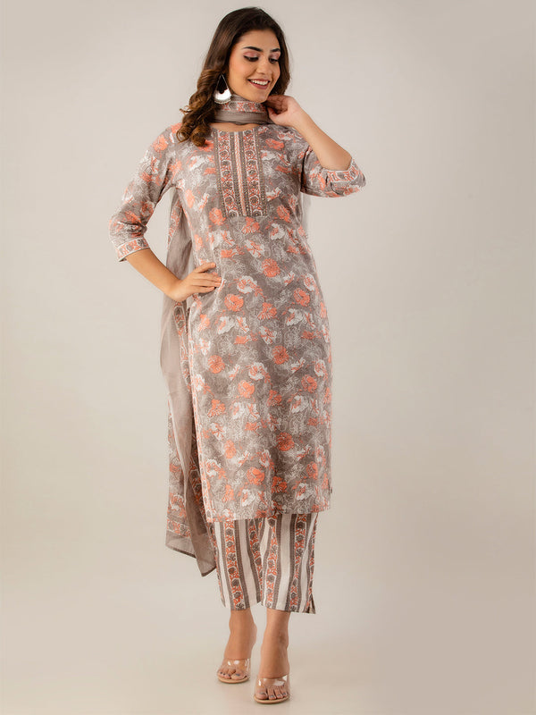 Women Kurta Pant Dupatta Set