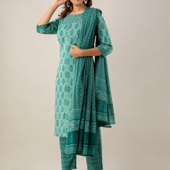Women Kurta Pant Dupatta Set