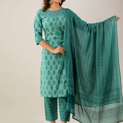 Women Kurta Pant Dupatta Set