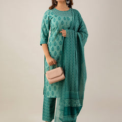 Women Kurta Pant Dupatta Set