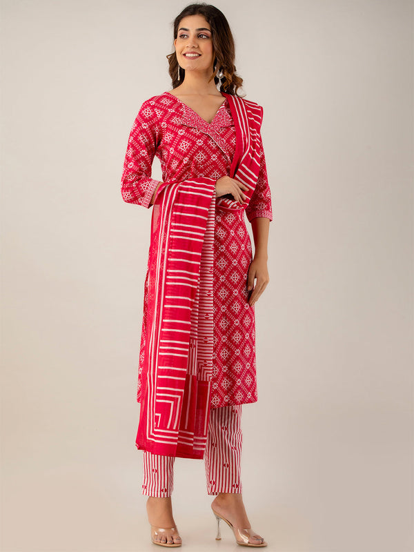 Women Kurta Pant Dupatta Set