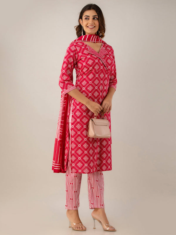 Women Kurta Pant Dupatta Set