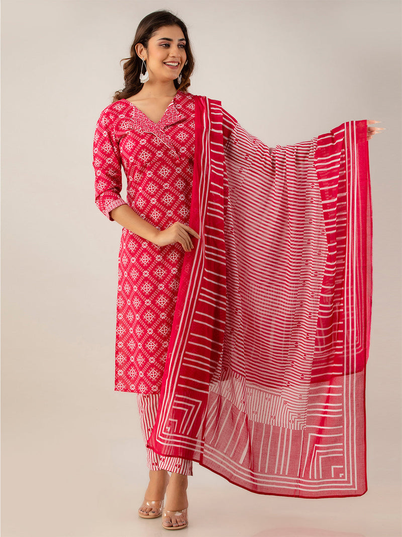 Women Kurta Pant Dupatta Set
