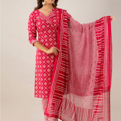 Women Kurta Pant Dupatta Set