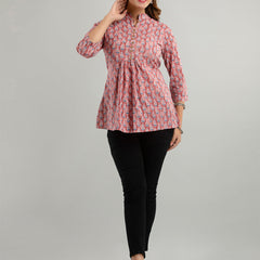 Cotton Printed A-Line Short Tunic