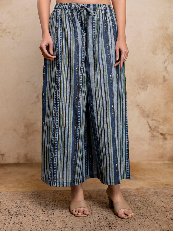 Women’s Elegant Cotton Printed Palazzos | Breathable & Flowy Fit