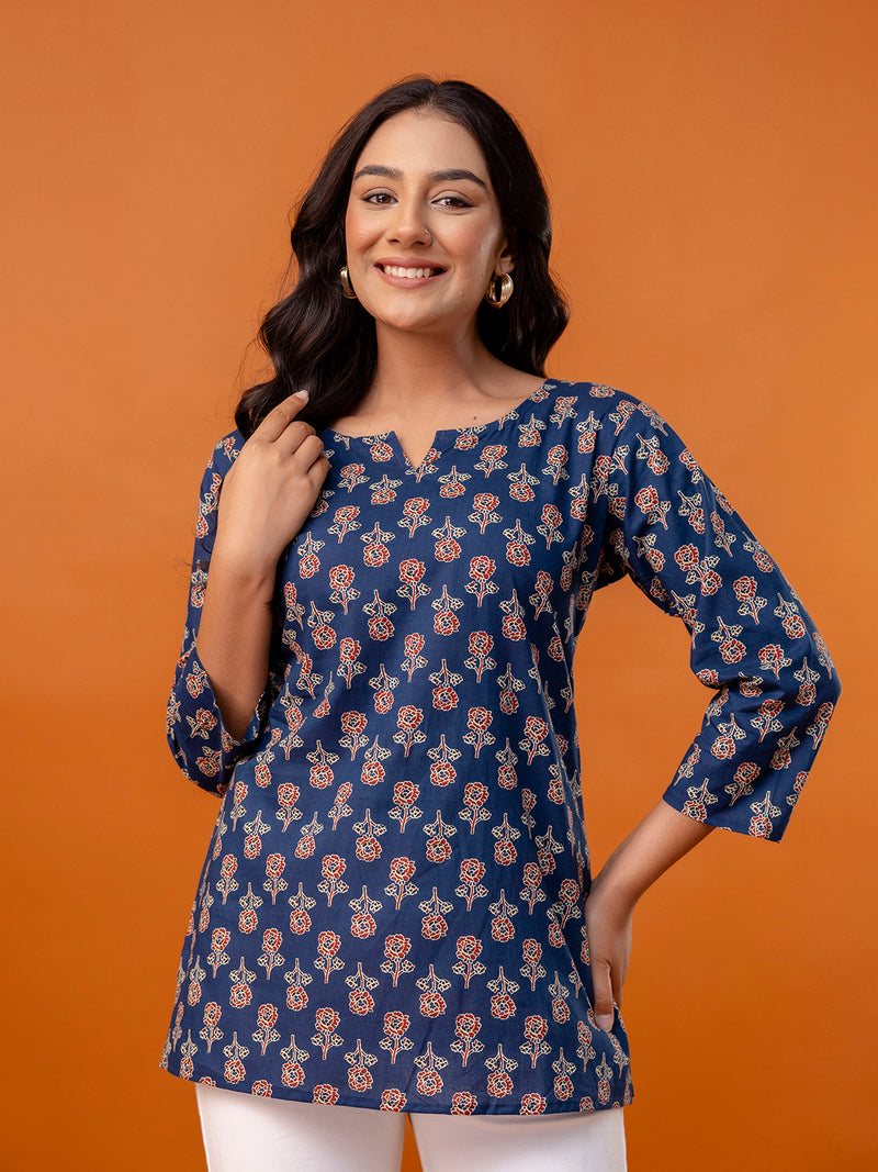 Elegant Printed top – Soft Cotton, Everyday Style, Sizes S–XXL.