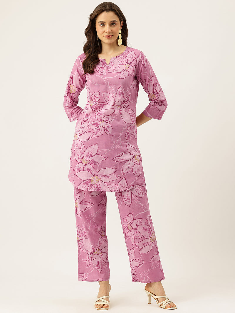 Floral Printed Cotton Co-Ord set – Breezy Prints, Chic Fit