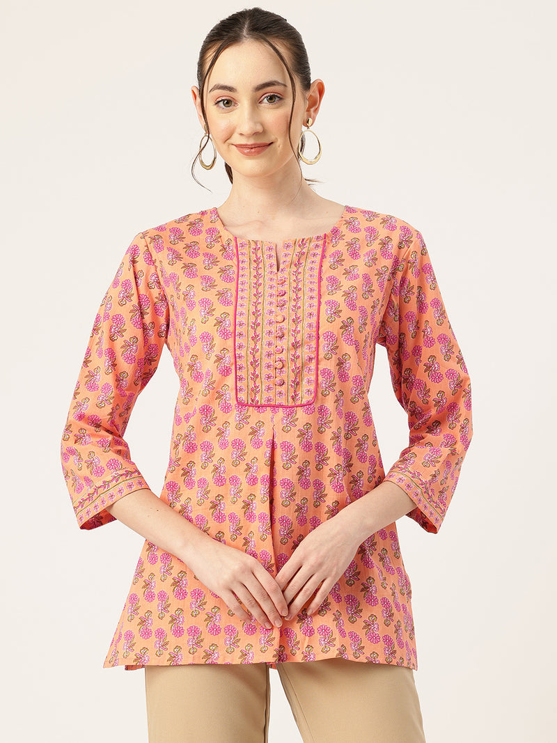 Elegant V-Cut Kurti for Effortless Style and All-Day Comfort,
