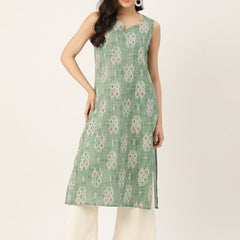V-Neck Long Kurti