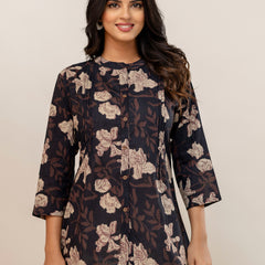 Elegant Mandarin Collar Printed Tunic – Stylish & Comfortable, Sizes