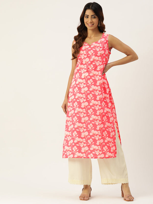 V-Neck Long Kurti