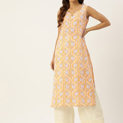 V-Neck Long Kurti
