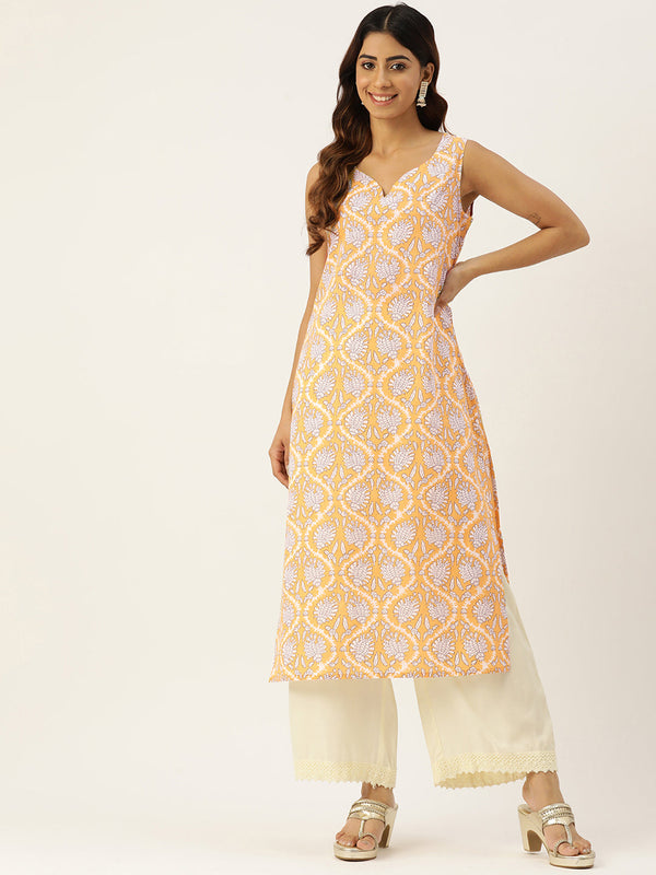 V-Neck Long Kurti