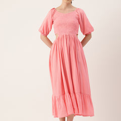 Women’s Floral Print Rayon Flared Dress | Soft & Lightweight | Casual Fit | Sizes XS–XXL