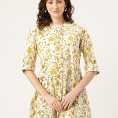 Printed Mandarin Shirt – Casual & Chic