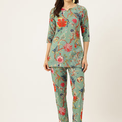 Printed Cotton Kurti & Pant Set – Breezy Prints, Chic Fit