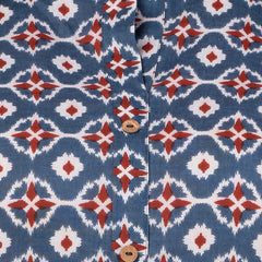 Feranoid Straight Knee Length Red Colour Kurta For Women