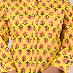 Feranoid Straight Knee Length Blue Colour Kurta For Women