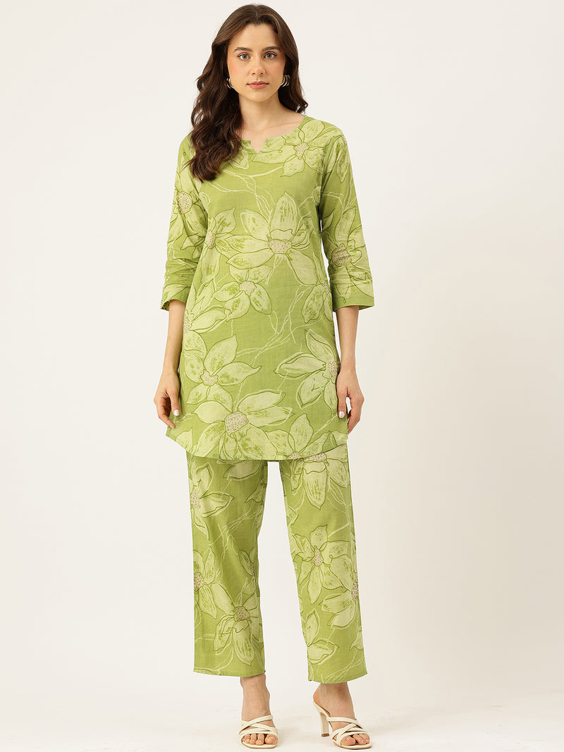 Floral Printed Cotton Co-Ord set – Breezy Prints, Chic Fit