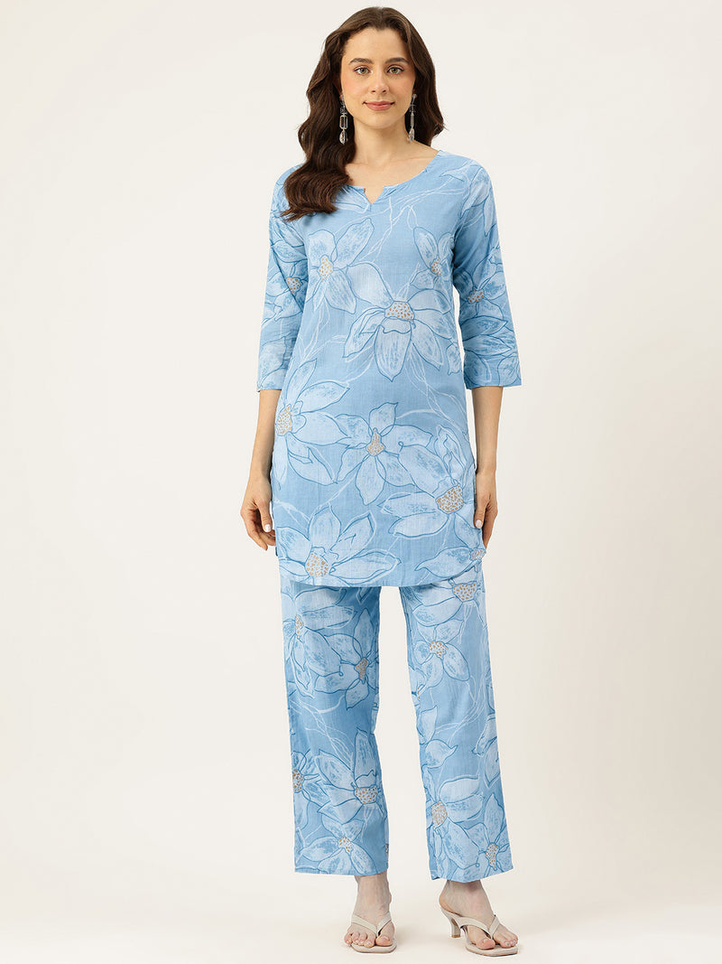 Floral Printed Cotton Co-Ord set – Breezy Prints, Chic Fit
