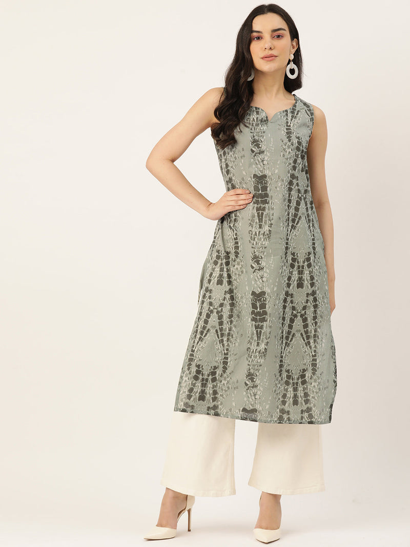 V-Neck Long Kurti