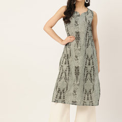 V-Neck Long Kurti