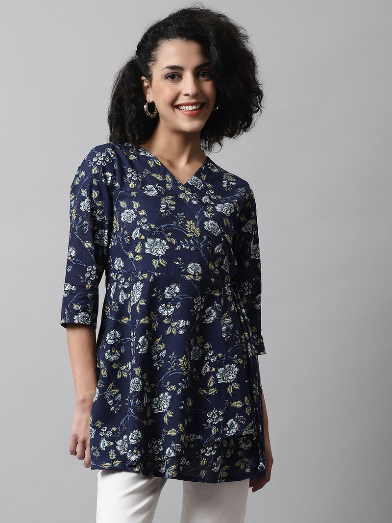 feranoid Women Cotton Angrakha Kurti