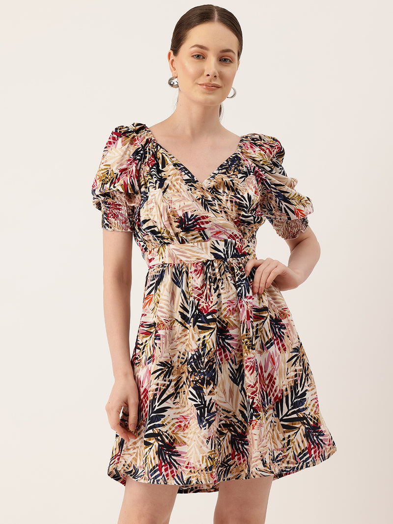 Women’s Floral Print Rayon Flared Dress | Soft & Lightweight | Casual Fit | Sizes XS–XXL