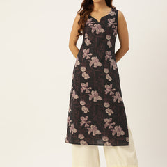 V-Neck Long Kurti