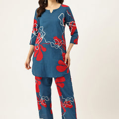 Floral Printed Cotton Co-Ord set – Breezy Prints, Chic Fit