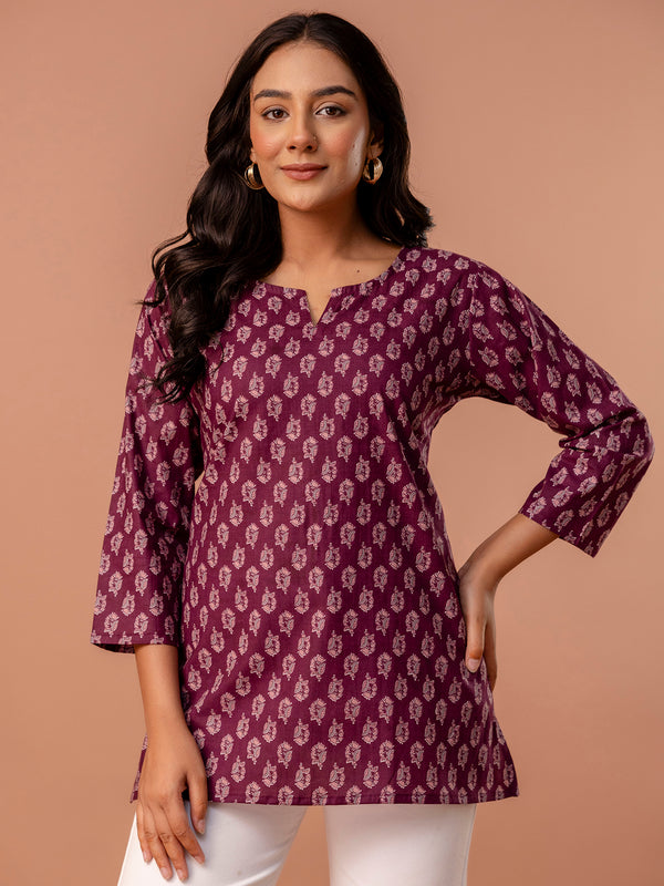 Elegant Printed top – Soft Cotton, Everyday Style, Sizes S–XXL.