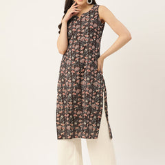 V-Neck Long Kurti