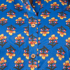 Feranoid Straight Knee Length Blue Colour Kurta For Women