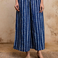 Women’s Elegant Cotton Printed Palazzos | Breathable & Flowy Fit